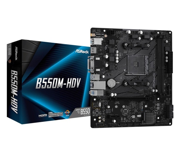 ASROCK Płyta główna Asrock B550M-HDV - 569389 - zdjęcie